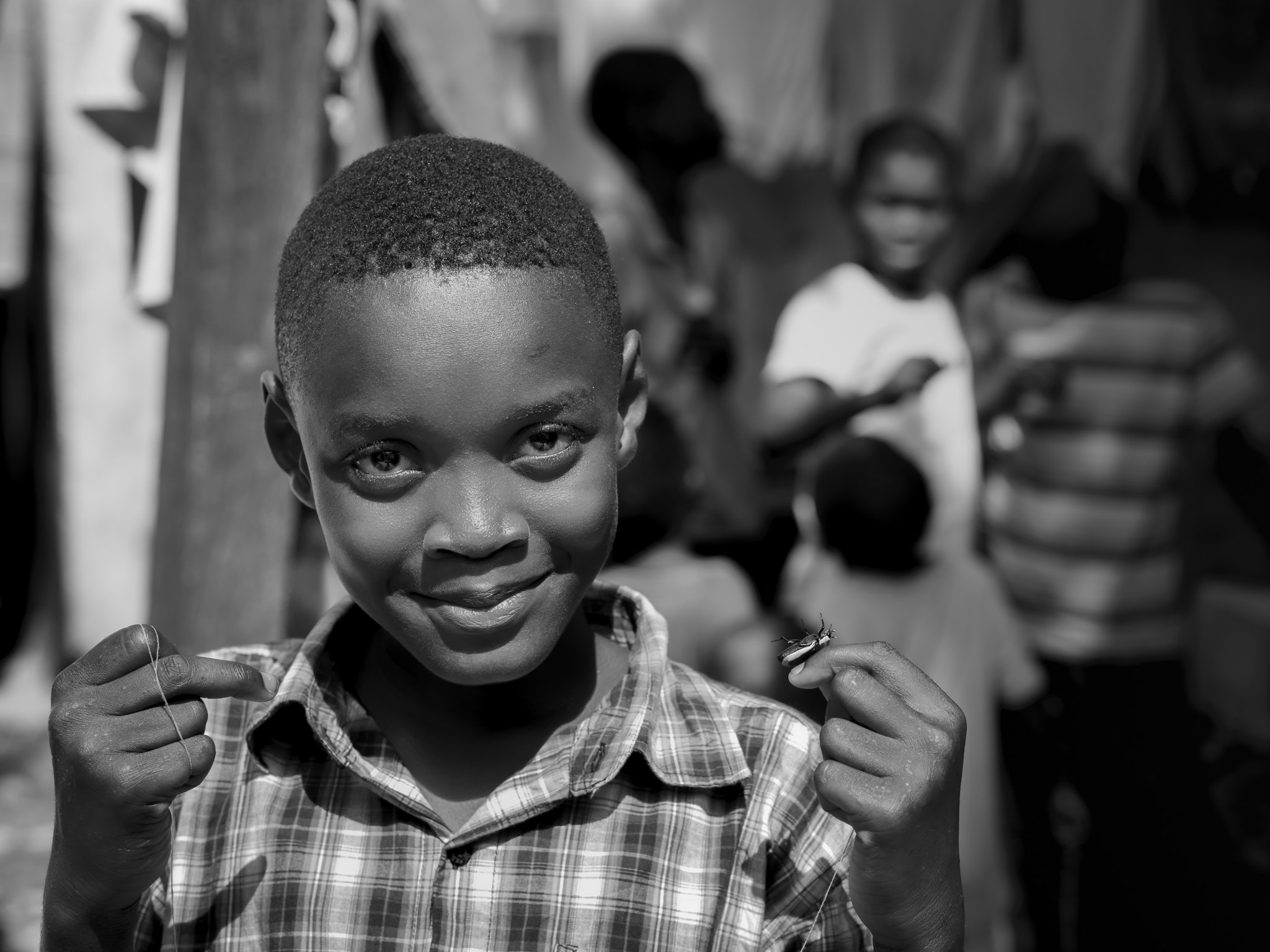 Boy smiling
