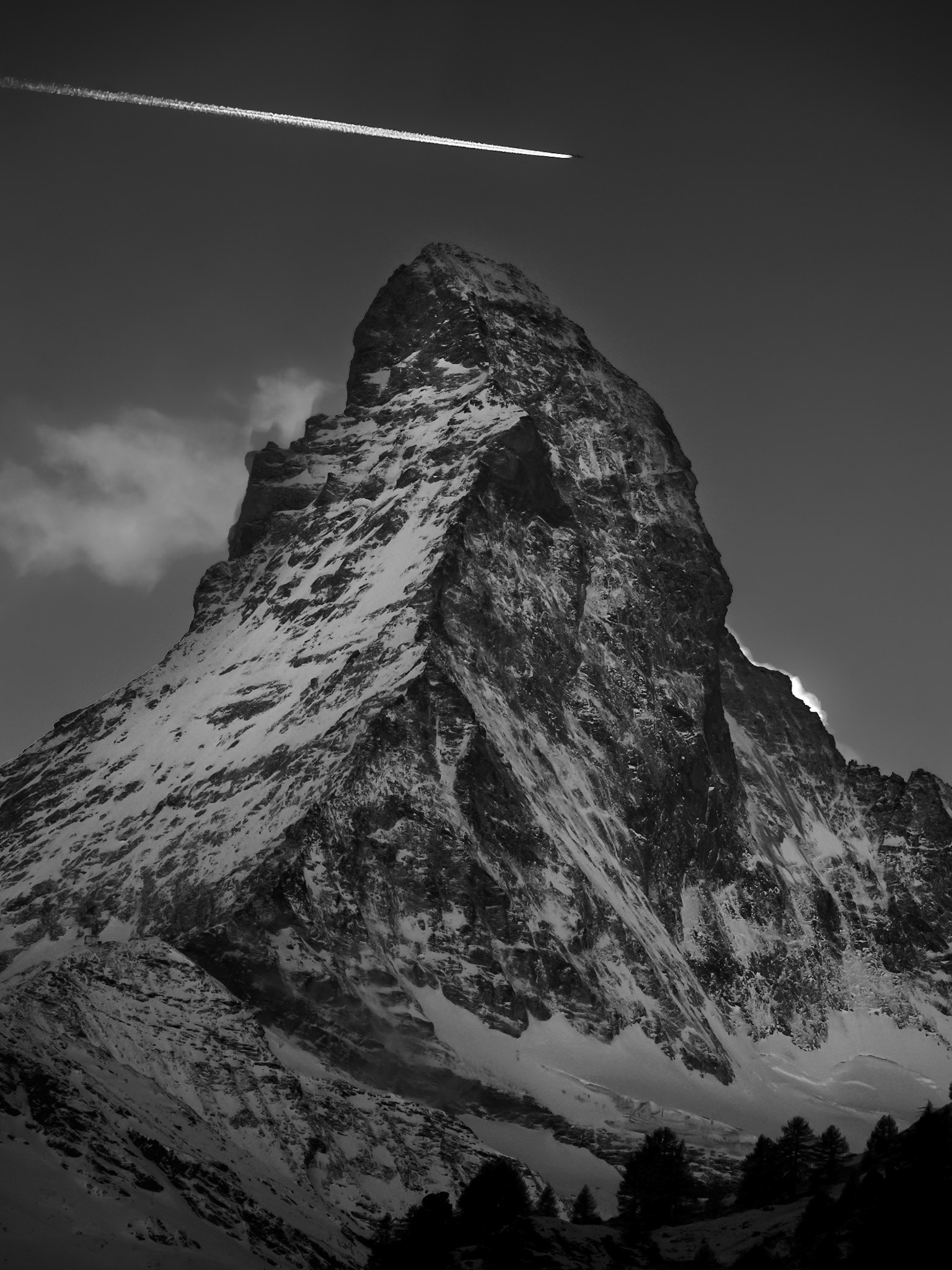 Matterhorn black and white